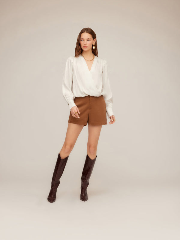 Ines Drape Front Top