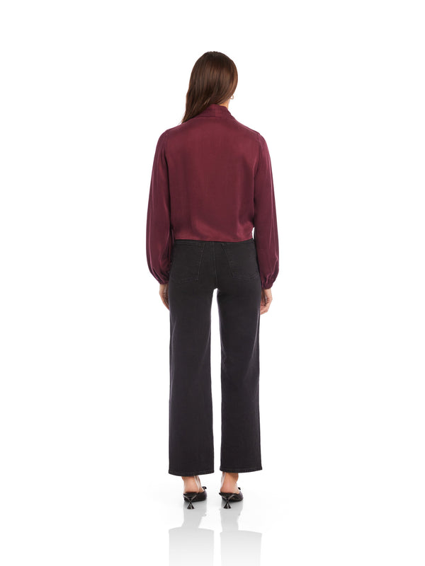 Scarlet Tie Front Top