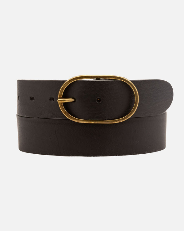 Fien | Classic Leather Belt - Black