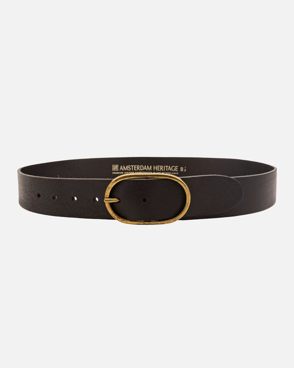 Fien | Classic Leather Belt - Black