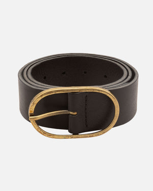 Fien | Classic Leather Belt - Black