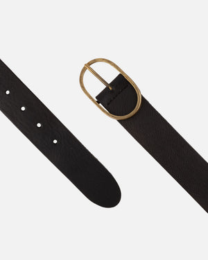 Fien | Classic Leather Belt - Black