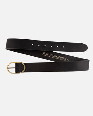 Fien | Classic Leather Belt - Black