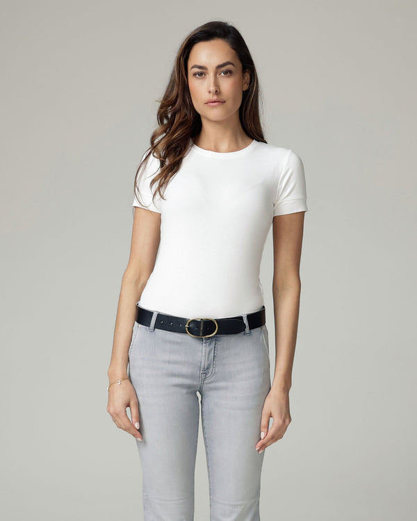 Fien | Classic Leather Belt - Black