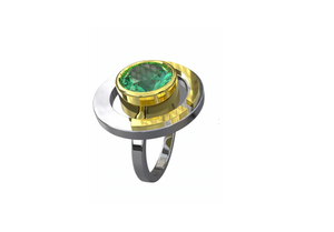 Elodie Ring - Green Cubic Zirconia