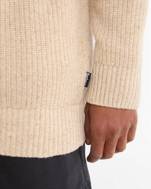 Barbour Essentials Fleck Shawl Neck Sweater
