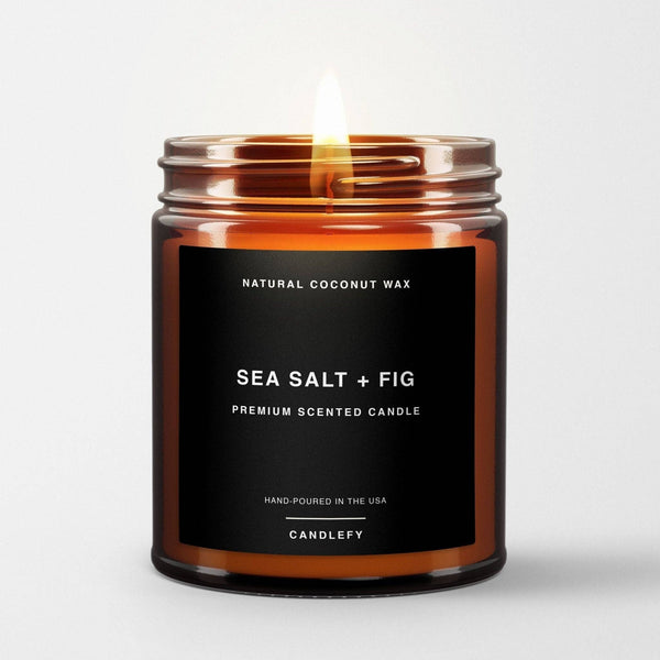 Sea Salt + Fig: Scented Candle - 1 Wick