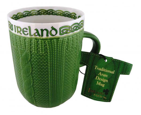 Aran Style Mug - Green