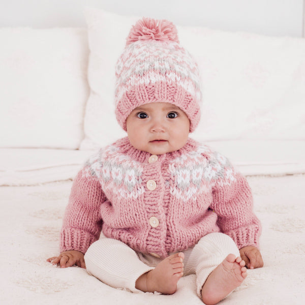 Fairisle Rosy Beanie Hat Baby & Kids