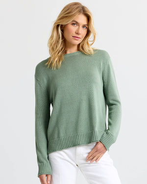 Everyday Cotton Crew: Sage