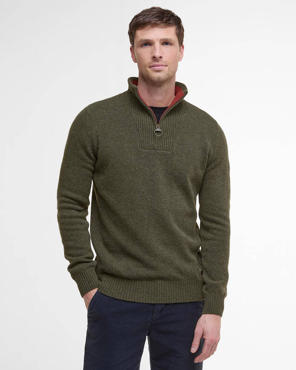 Barbour Nelson Essential Half Zip - Seaweed