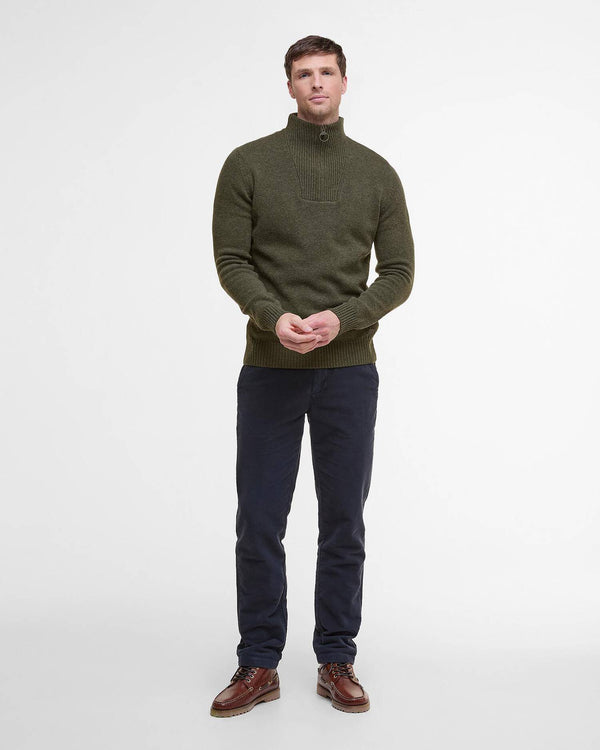 Barbour Nelson Essential Half Zip - Seaweed
