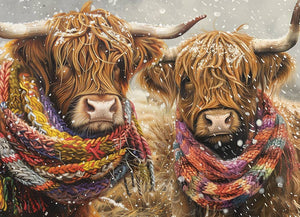 Brrr! Highland Cow Puzzle - 500 Pieces