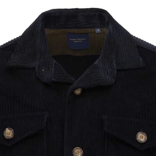 Corduroy Shirt Jacket - Navy