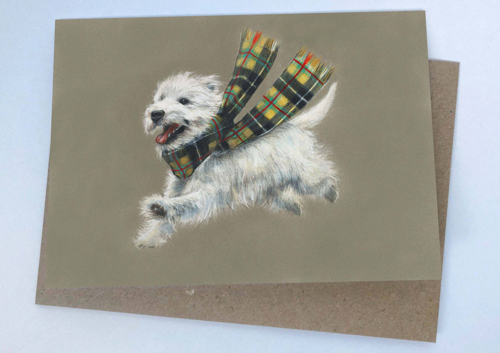 Happy West Highland Terrier Greeting Card