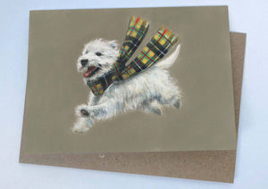 Happy West Highland Terrier Greeting Card