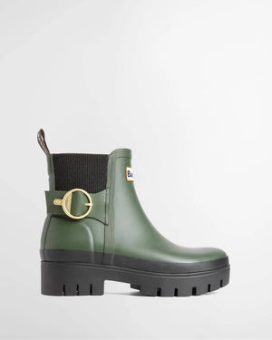 Barbour Hepburn Ankle Welly - Olive/Black