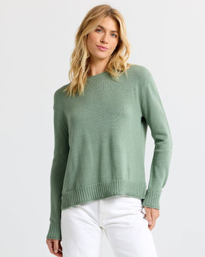 Everyday Cotton Crew: Sage