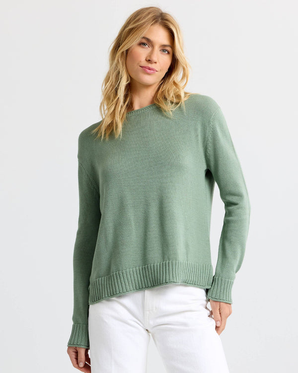 Everyday Cotton Crew: Sage