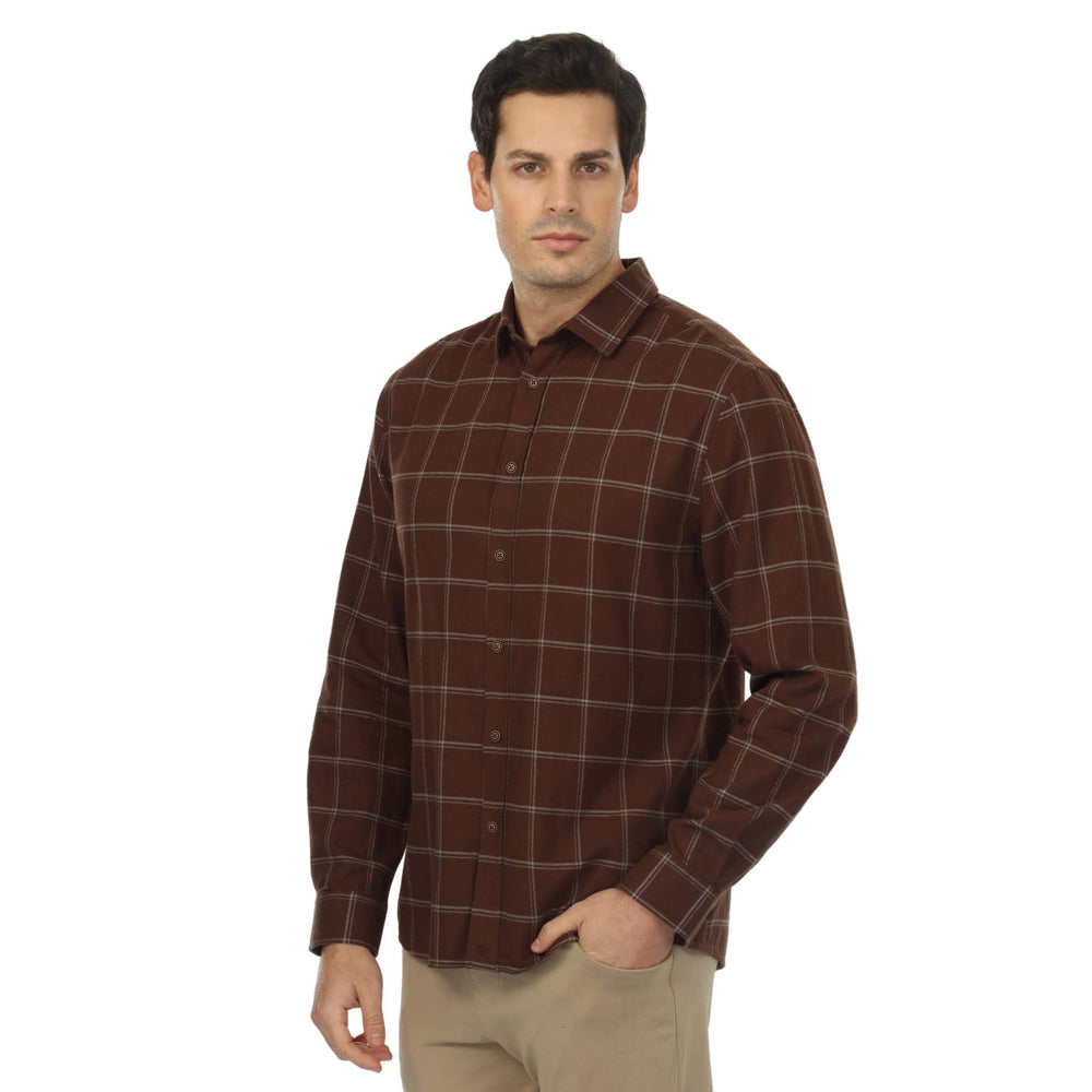Teton Plaid Light Flannel - Brown Plaid
