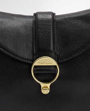 Barbour Alder Leather Sling Bag - Black