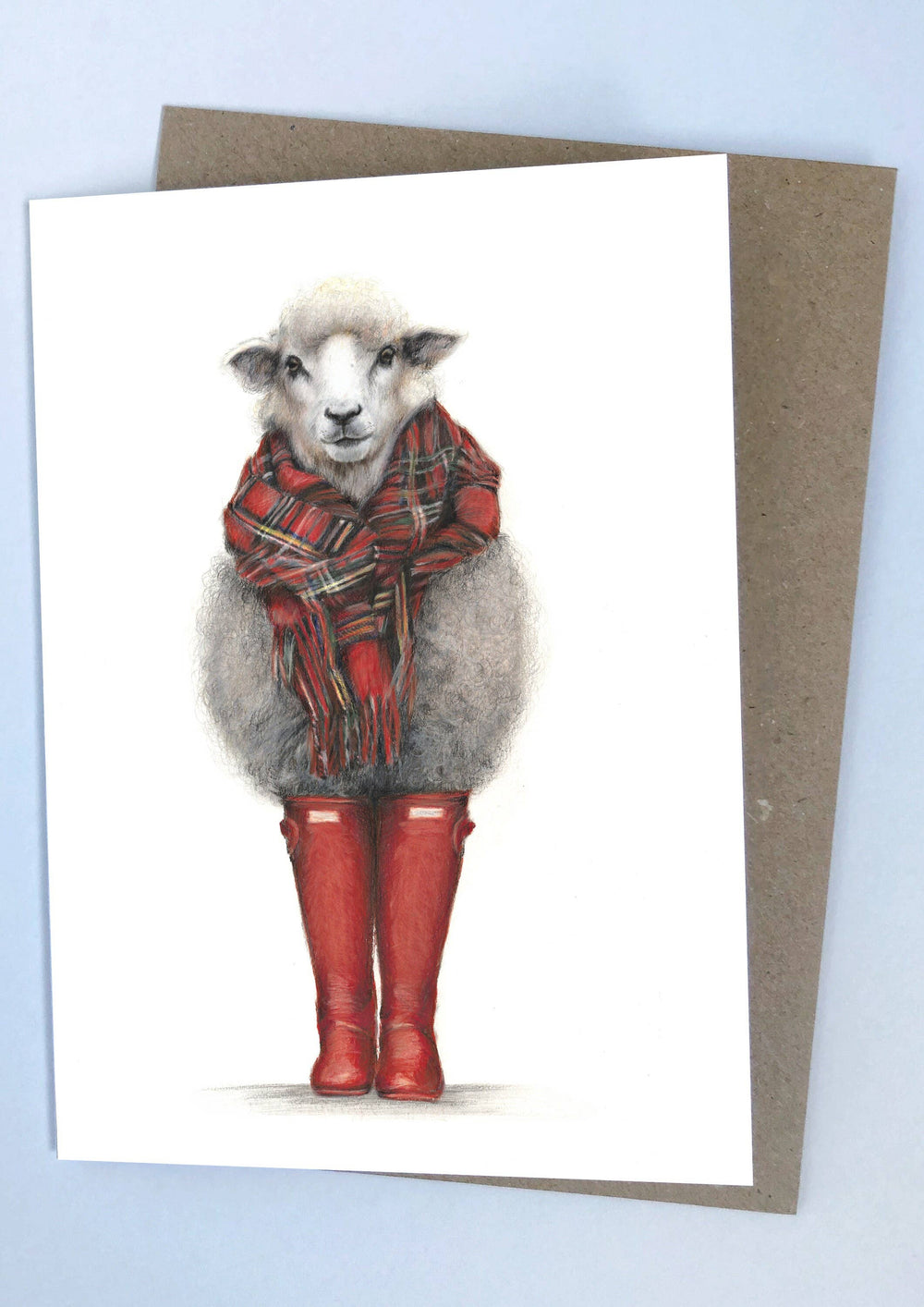 Summer in Scotland Sheep Greeting Card