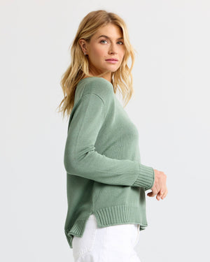 Everyday Cotton Crew: Sage