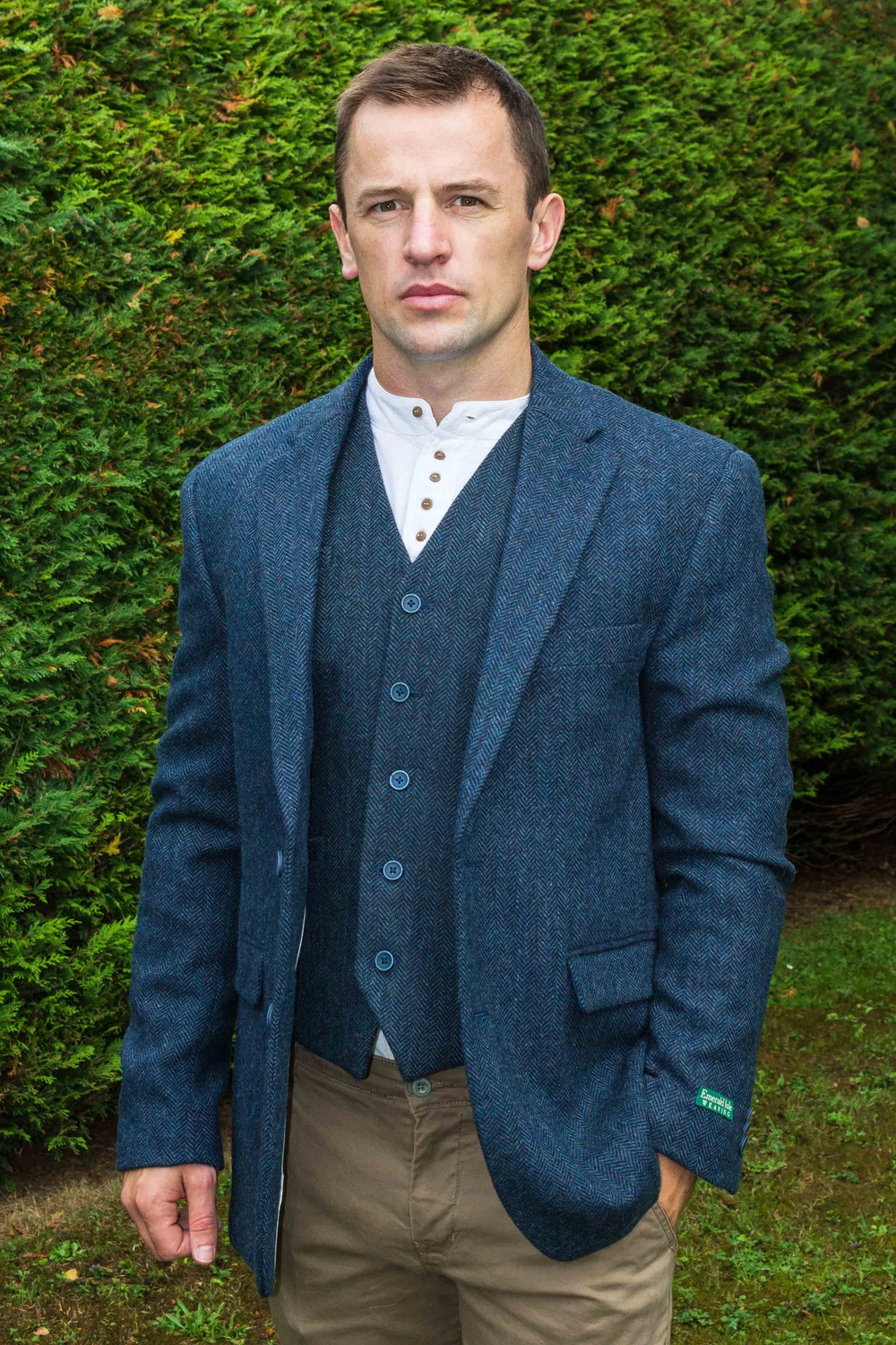 Irish Wool Sportcoat - Homespun Navy