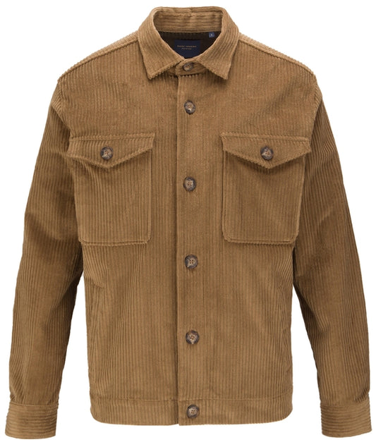 Corduroy Shirt Jacket - Tan