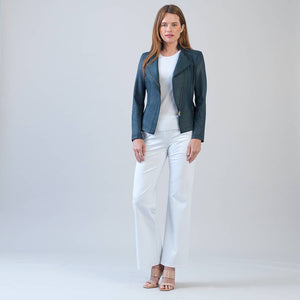 JK161 - Liquid Leather ™ Signature Jacket: Navy / S