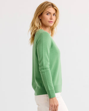 Essential Cashmere V-Neck: Matcha