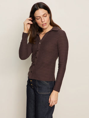 Textured Knit Dream Girl Shirt