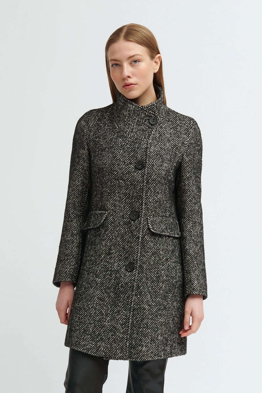 Gery Woman's Tweed Coat