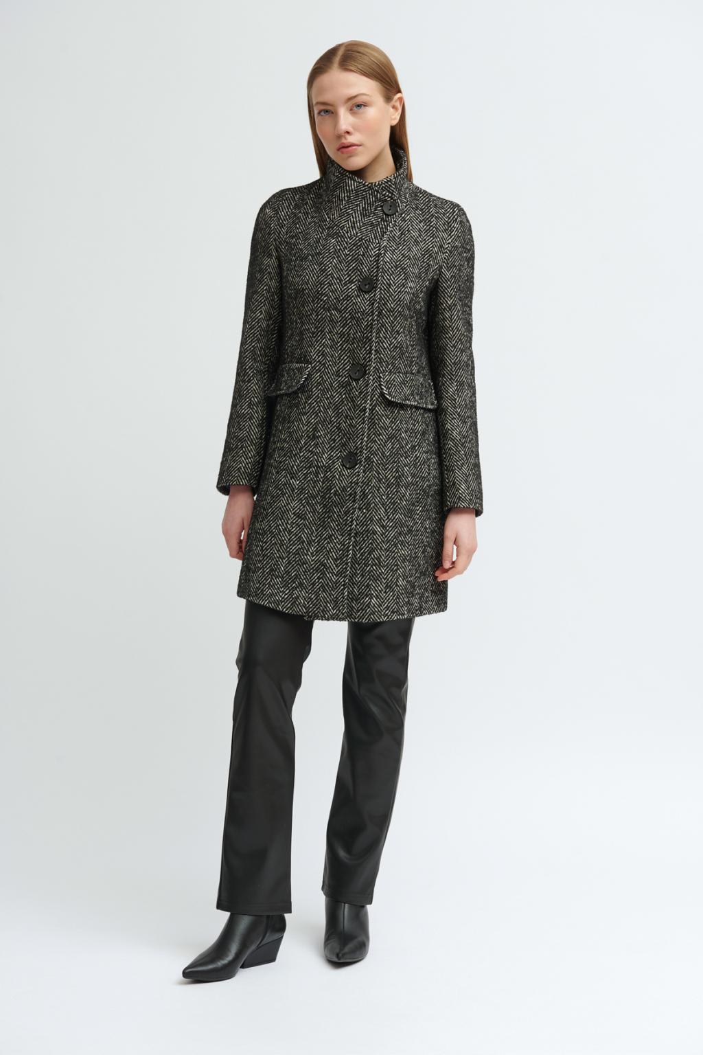 Gery Woman's Tweed Coat