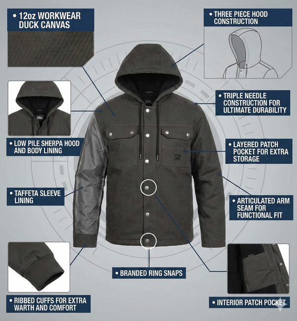 Piston Duck Canvas Jkt: DARK SHADOW / L