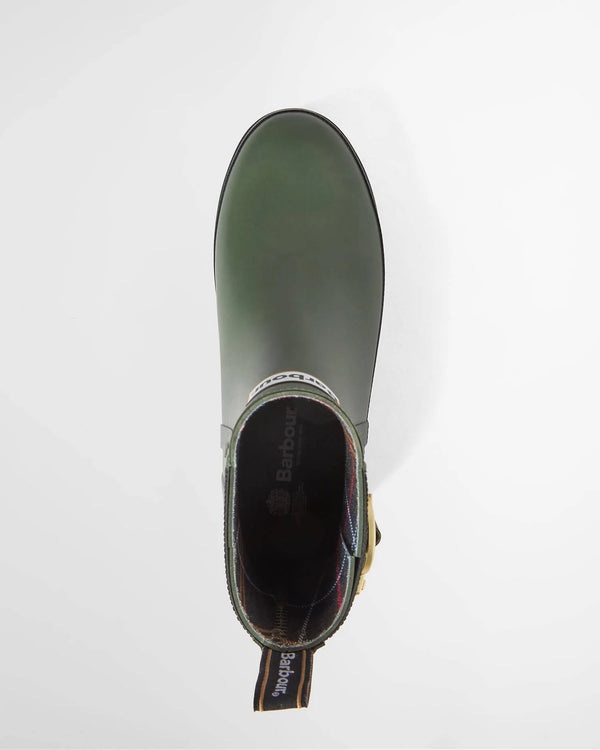 Barbour Hepburn Ankle Welly - Olive/Black