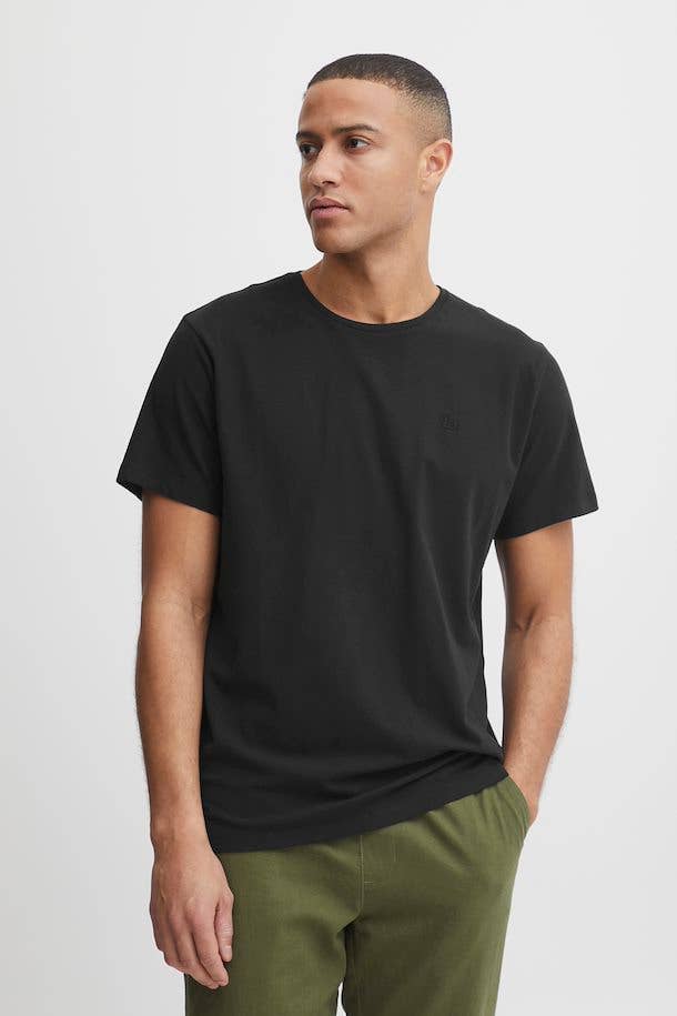 Cotton Stretch Dinton T-Shirt - Black