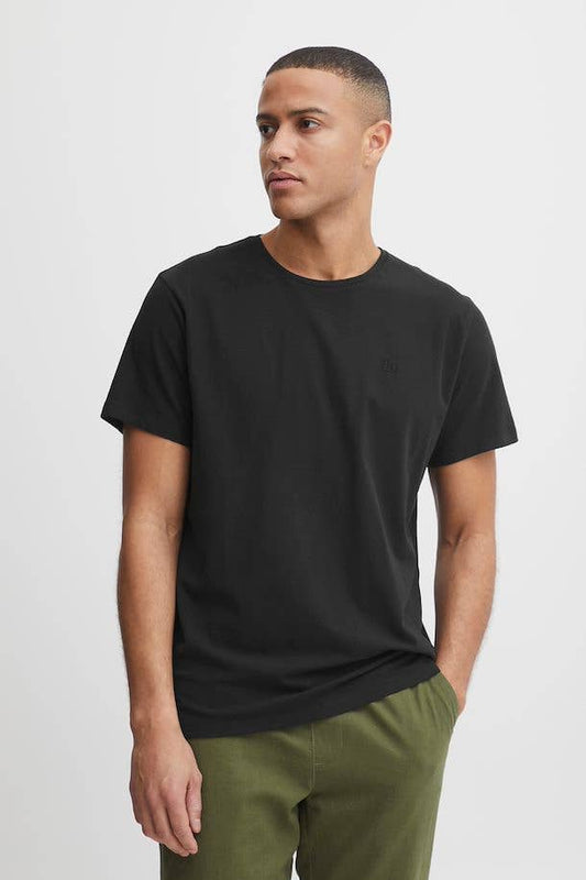 Cotton Stretch Dinton T-Shirt - Black