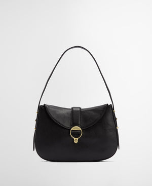 Barbour Alder Leather Sling Bag - Black