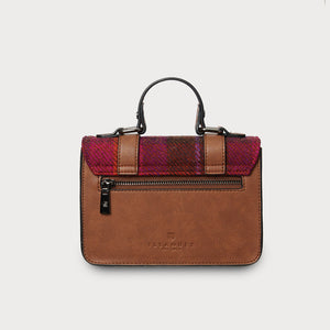 The Mini Satchel - Fuchsia Tartan
