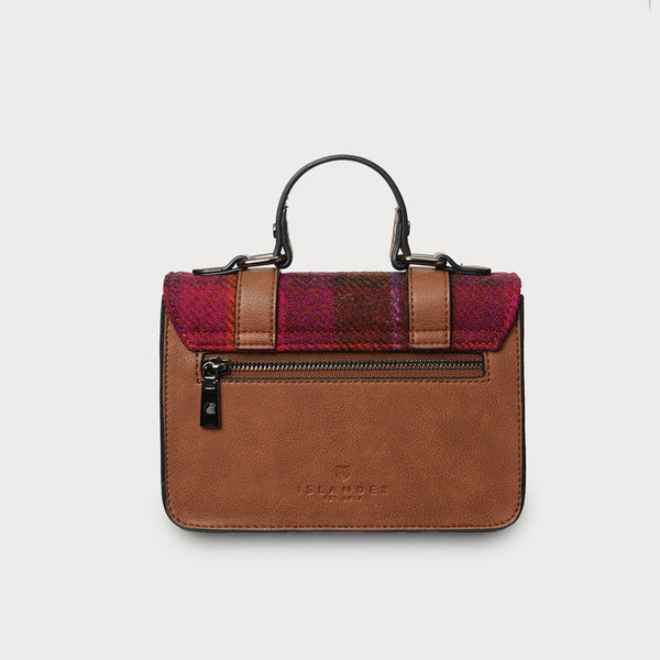 The Mini Satchel - Fuchsia Tartan