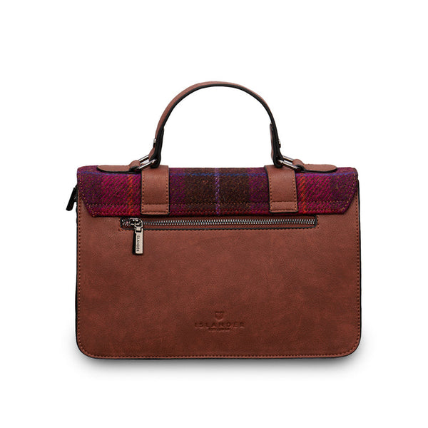 The Large Satchel  - Fuchsia Tartan