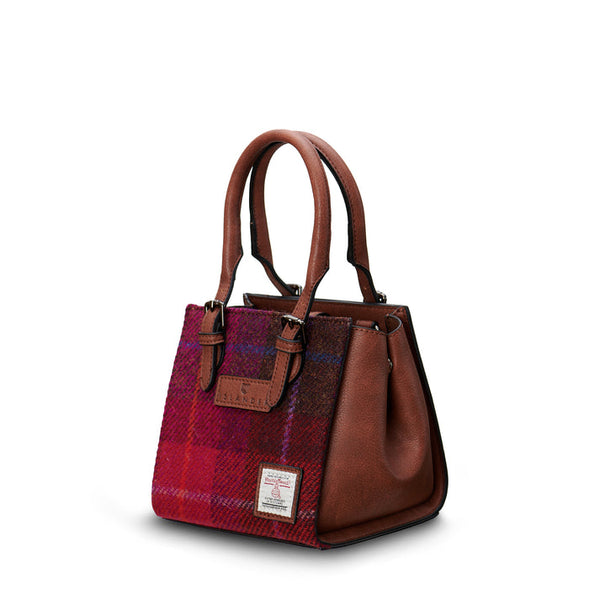 The Mini Callie Tote - Fuchsia Tartan