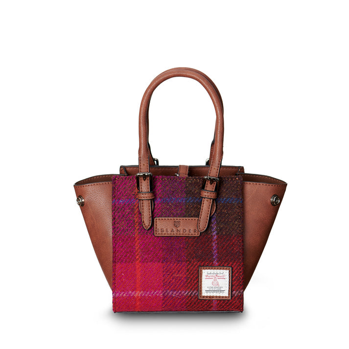 The Mini Callie Tote - Fuchsia Tartan
