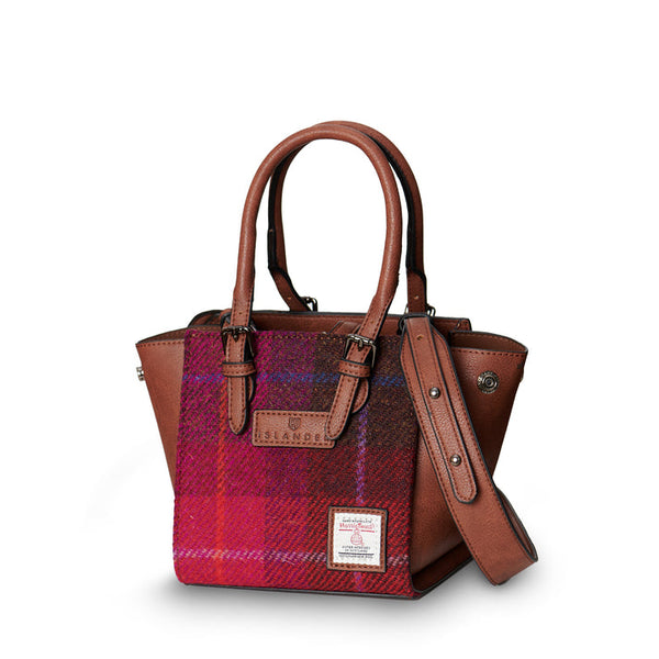 The Mini Callie Tote - Fuchsia Tartan