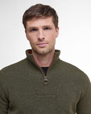 Barbour Nelson Essential Half Zip - Seaweed