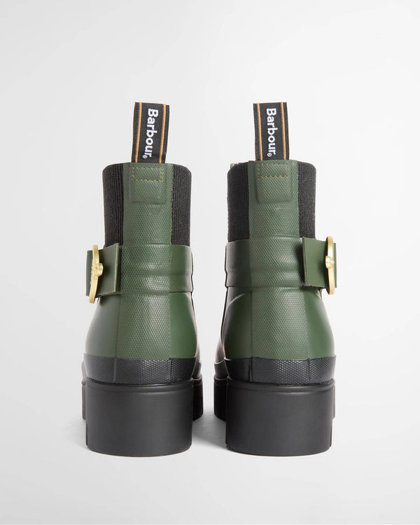 Barbour Hepburn Ankle Welly - Olive/Black