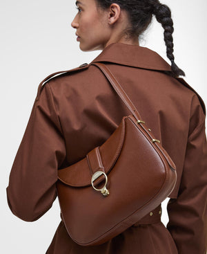 Barbour Alder Leather Sling Bag - Brown
