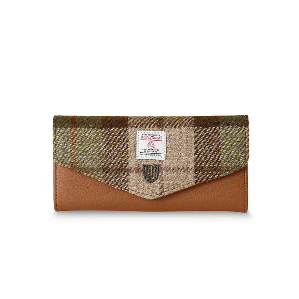 Large Clasp Wallet - Chestnut Tartan