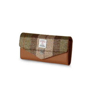 Large Clasp Wallet - Chestnut Tartan